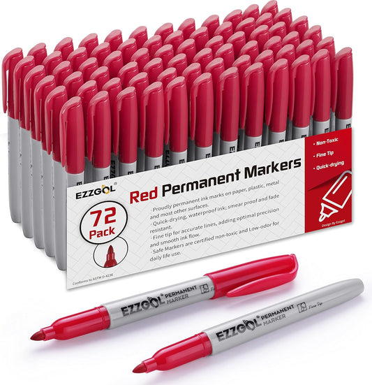 Permanent Markers Bulk, 72 Pack 