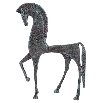 Greek Ironwork Spartan Horse Figurine