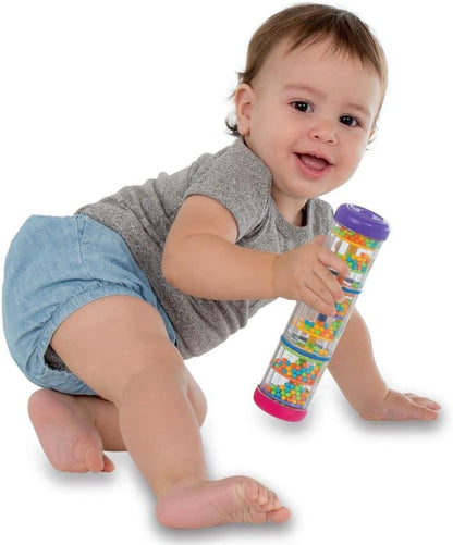 By Edushape Rainmaker - 8 Inch Rainstick Musical Instrument for Babies, Toddlers and Kids - Educational Toy for Sensory Developmental Rhythm Shaker