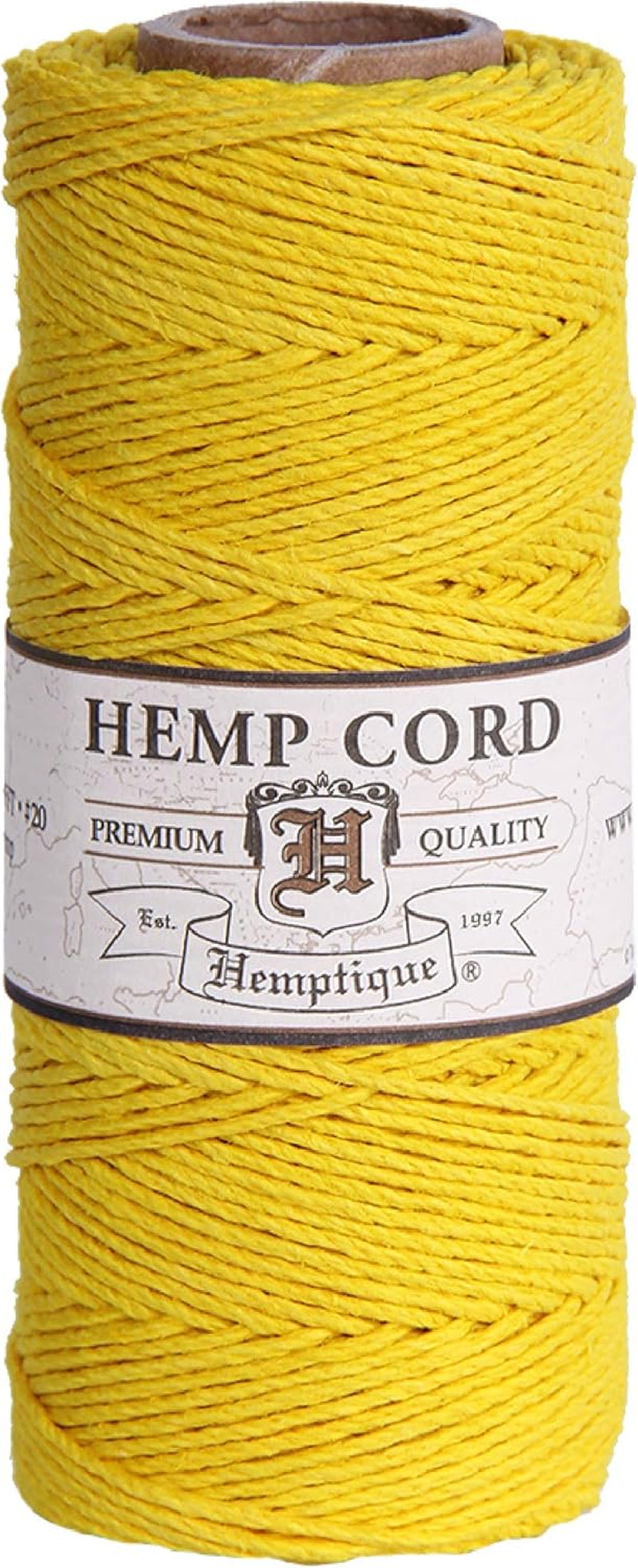 100% Hemp Cord Spool - 62.5 Meter Hemp String - Made with Love - No. 20 ~ 1Mm Cord Thread for Jewelry Making, Macrame, Scrapbooking, DIY, & More - White