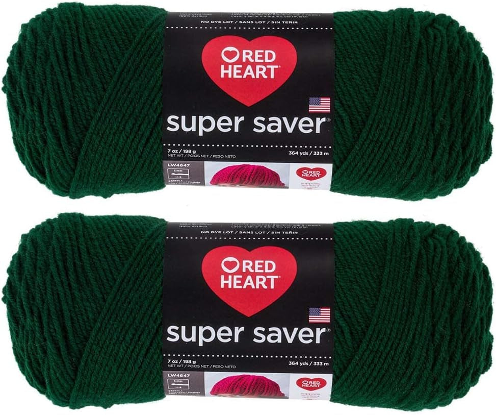 Bulk Buy:  Super Saver (2-Pack) (Cherry Red, 7 Oz Each Skein)