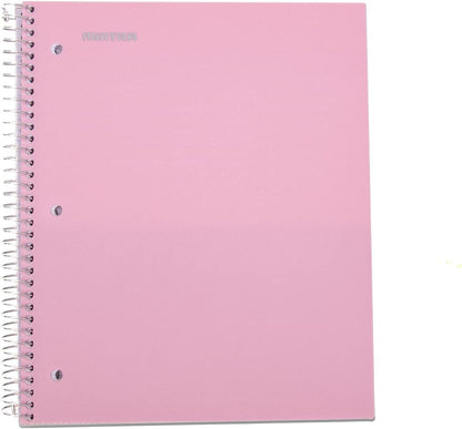 Office Durable Spiral Notebooks, 1 Subject, (Spring Pink, Sun Yellow, Arctic Ice, Wide Ruled 3Pk)