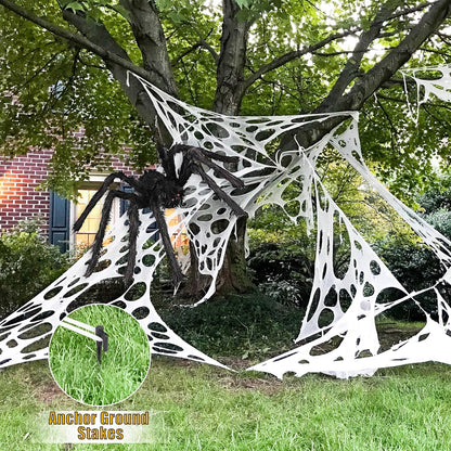 Spider Web Halloween Decorations Outdoor