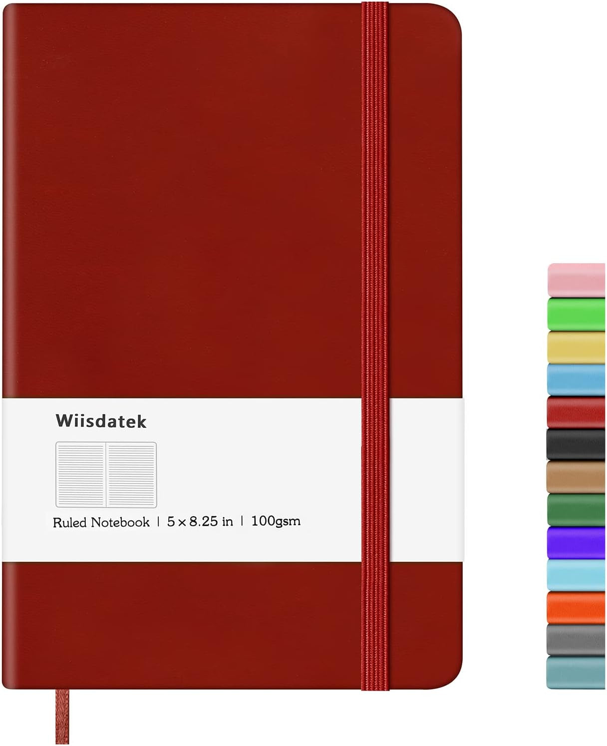Notebook Journal, Lined Hard Cover,100Gsm Premium Thick Paper with Inner Pocket for Writing Note Taking Office School,5"×8.25"(Pink)