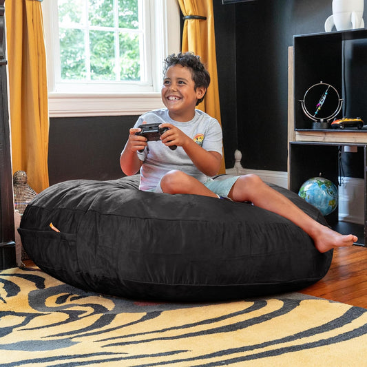 Cocoon 4 Foot Bean Bag Chair, Black