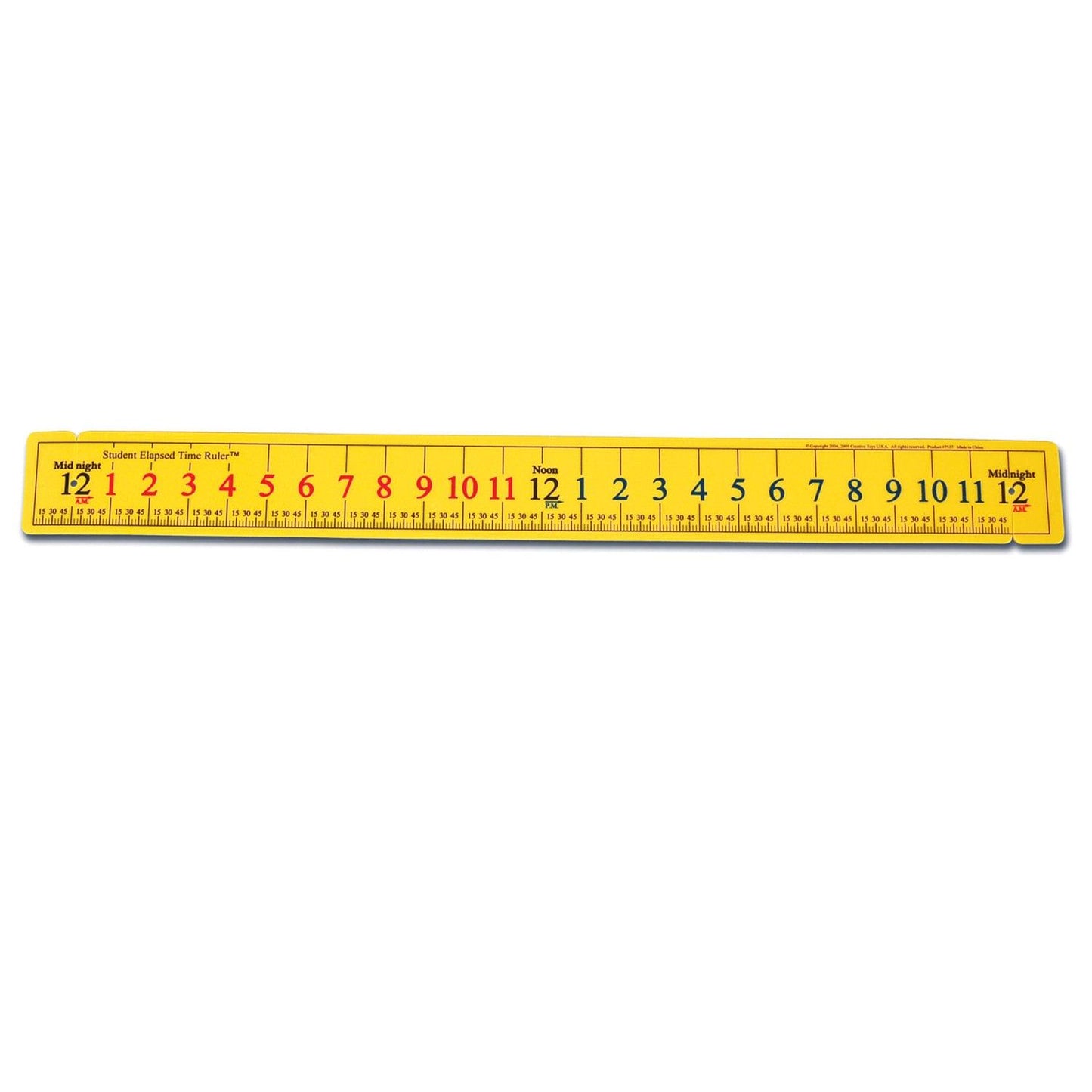 Elapsed Time Ruler - Student Size - Pack of 12 - Loomini