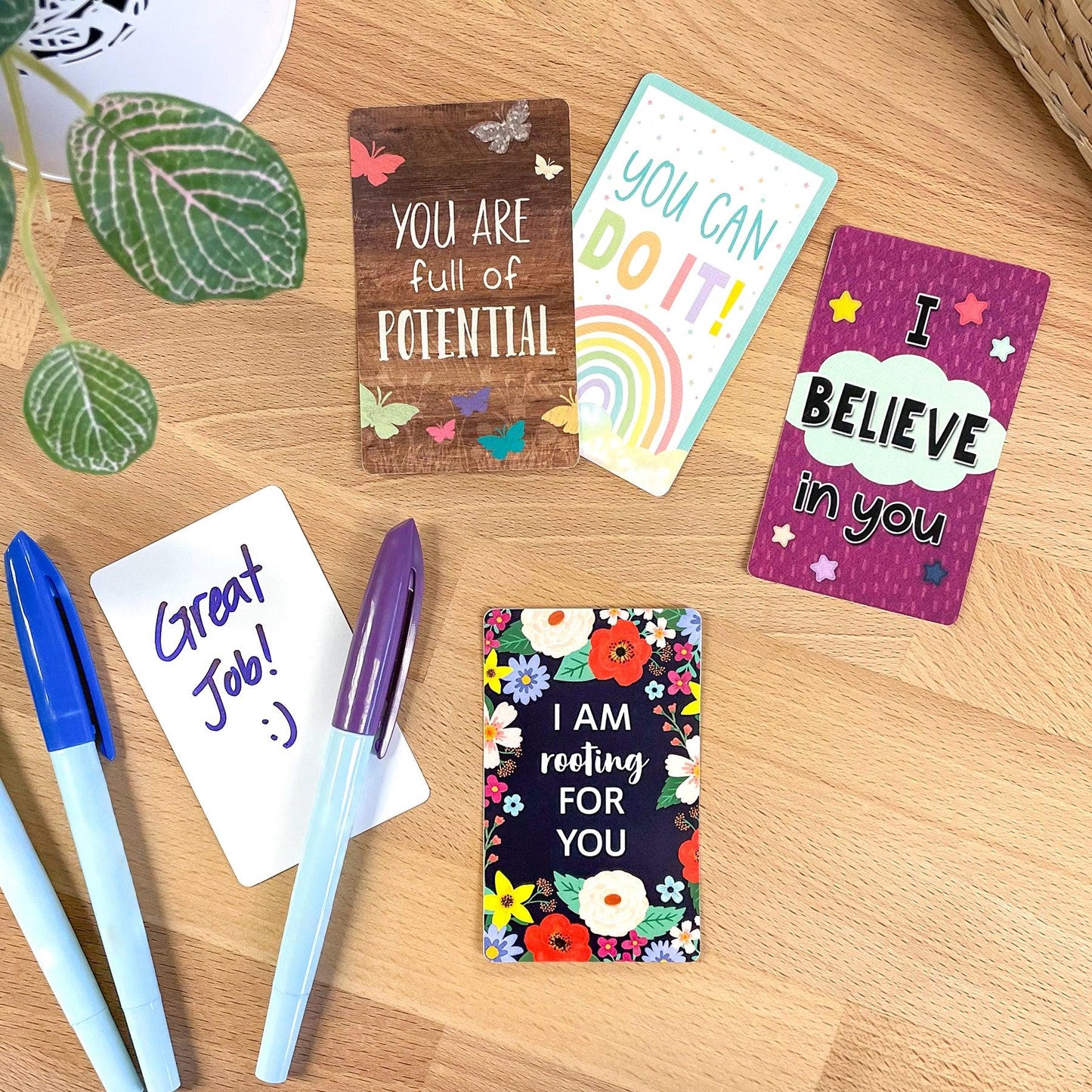 Encouragement Cards, 2-3/16" x 3-1/2", 42 Per Pack, 6 Packs - Loomini