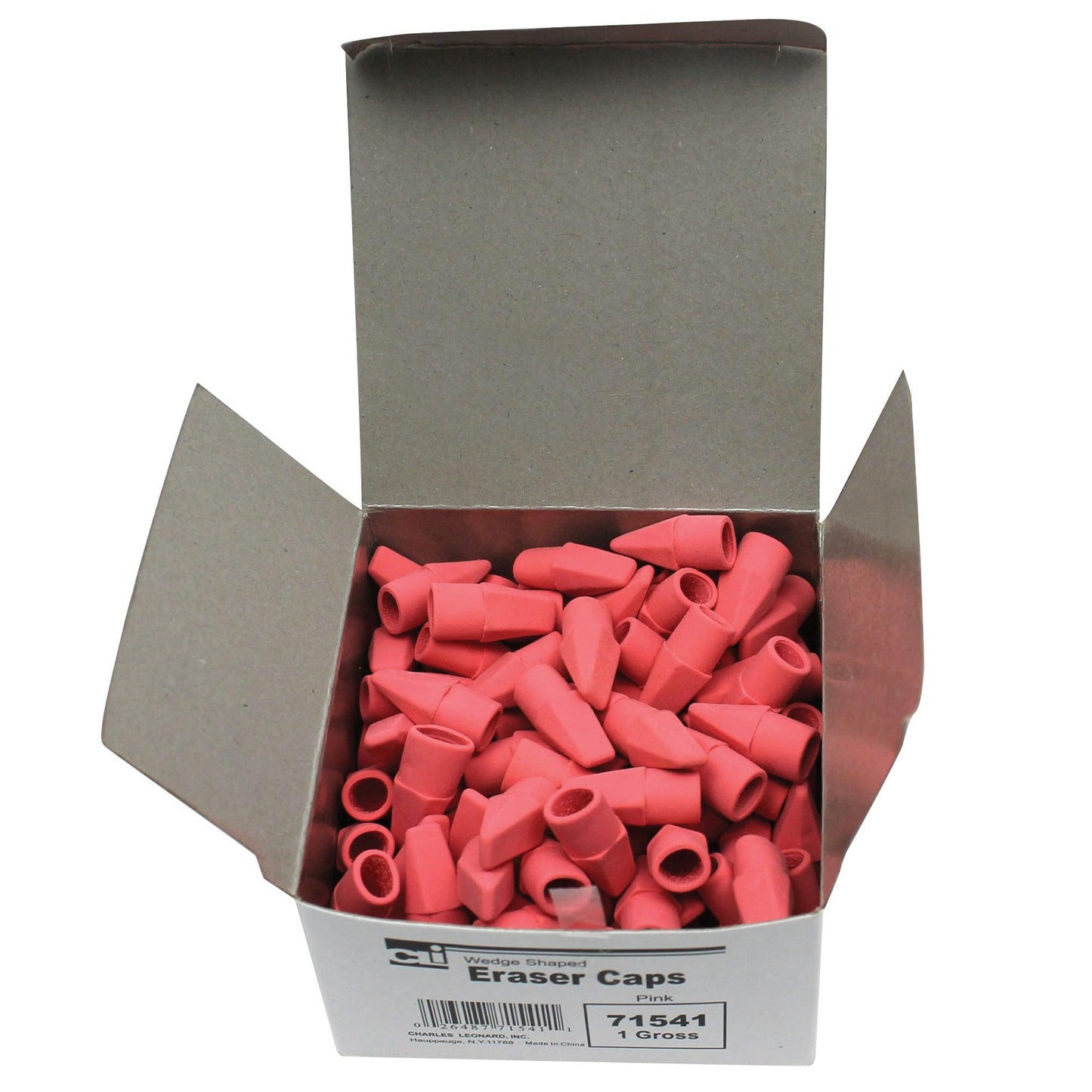 Eraser Caps, Pink, 144 Per Box, 6 Boxes - Loomini
