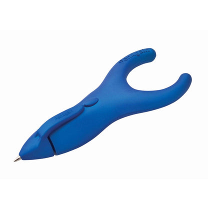 Ergo-Sof Retractable Ballpoint Pen, Blue, Black Ink, Pack of 6 - Loomini