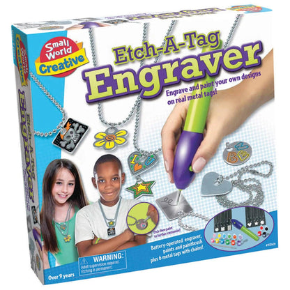 Etch-a-Tag Engraver: Creative Metal Engraving Tool | For 9 to 13 years Small World Toys