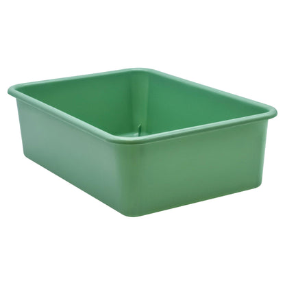 Eucalyptus Green Large Plastic Storage Bin, Pack of 3 - Loomini