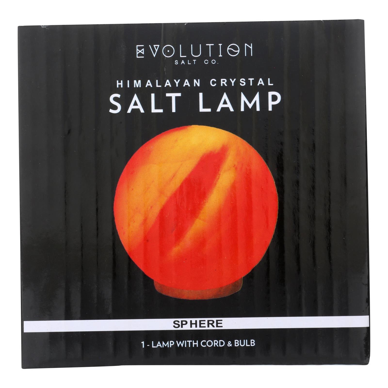 Evolution Salt Crystal Salt Lamp - Sphere - 6 Inches - 1 Count - Loomini