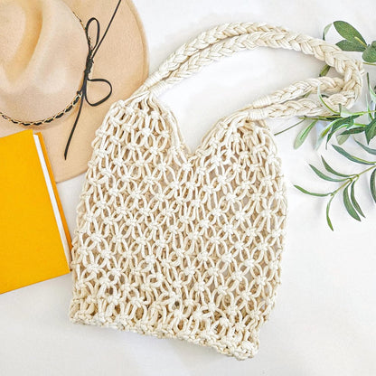 Macrame Kit for Beginners, DIY Macrame Market Bag Kit with 4Mm Cotton Cord, Measuring Tape, Pattern and Video Tutorial, Trendy Handbag Kit