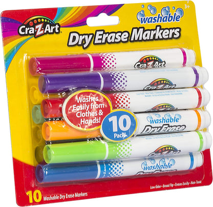 Kids Washable Broadline Dry Erase Markers, 6 Count