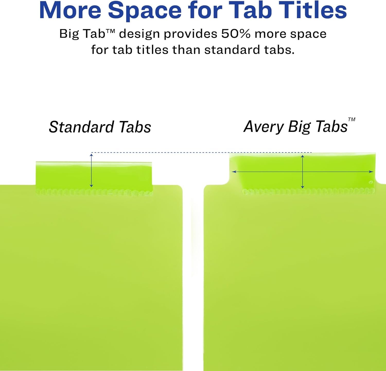 Dividers for 3 Ring Binders, 8 Tab Binder Dividers, Plastic Binder Dividers with Pockets, Insertable Big Tabs, Multicolor, Works with Sheet Protectors, 1 Set (11903)