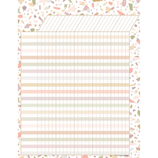 Terrazzo Tones Incentive Chart, 17" x 22"
