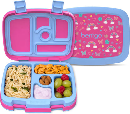 ® Kids Prints Leak-Proof, 5-Compartment Bento-Style Kids Lunch Box - Ideal Portion Sizes for Ages 3-7, Durable, Drop-Proof, Dishwasher Safe, & Made with Bpa-Free Materials (Dinosaur)