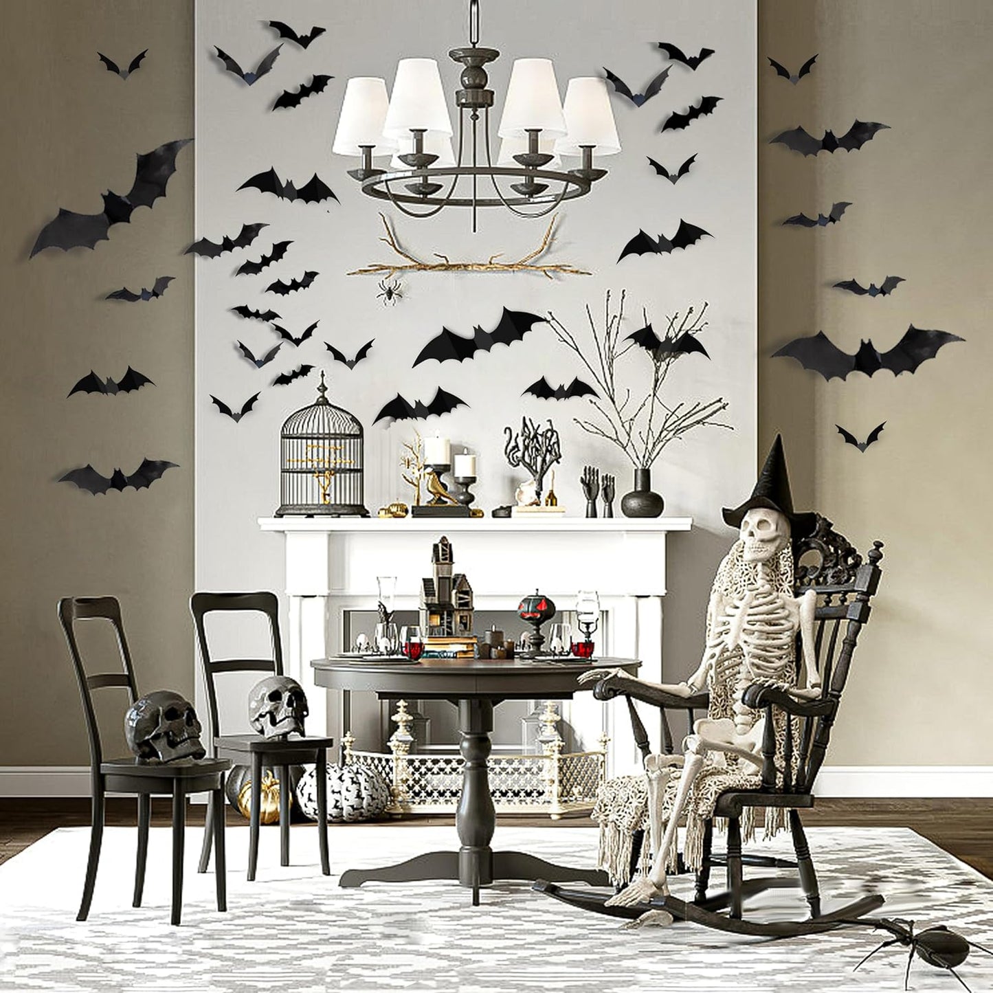 Bats Wall Decor 120PCS