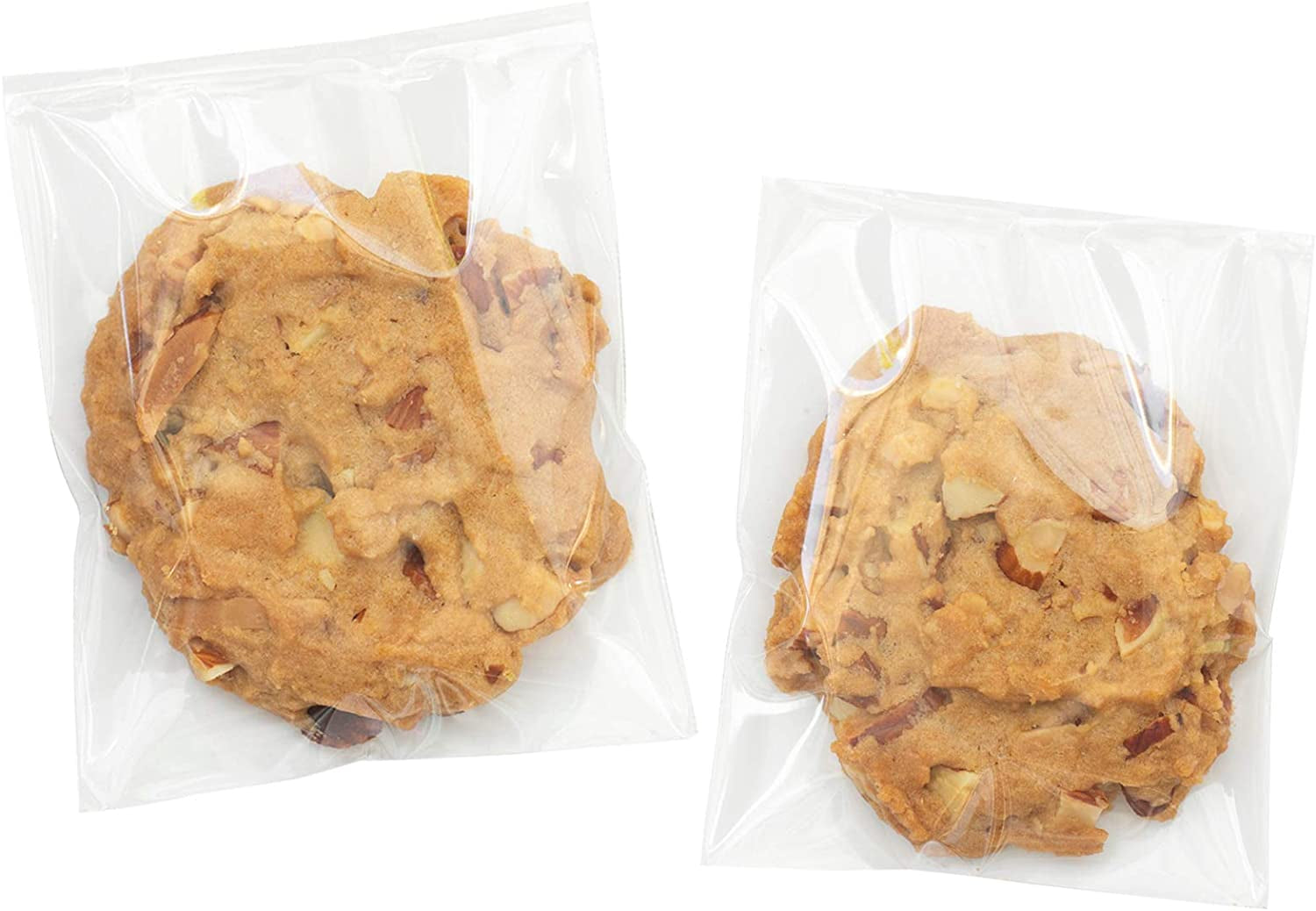 Self Sealing Cellophane Bags,6X9 Inches 200 Pcs Clear Cookie Bags Resealable Cellophane Bag for Packaging Cookies,Favors,Products,Candy