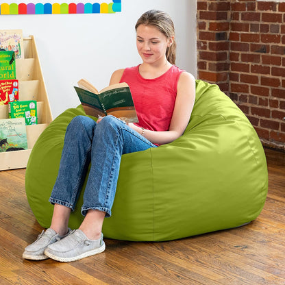 Gumdrop Jr. Kids Bean Bag for Early Childhood & Educational Environments, Premium Vinyl - Turquoise