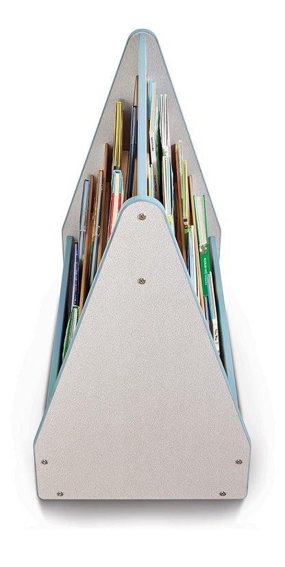 Rainbow Accents 3507JCWW131 Double Sided Pick-A-Book Stand - Mobile - Coastal Blue