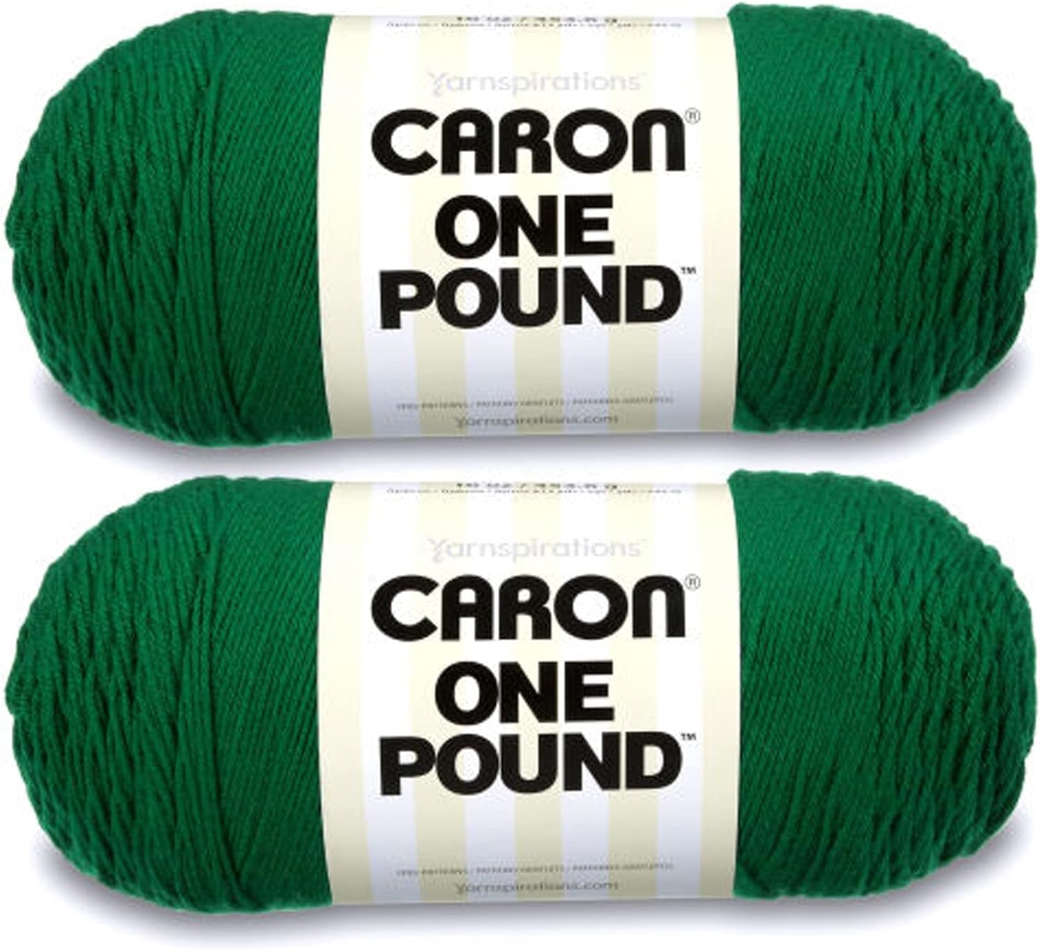 One Pound White Yarn - 2 Pack of 454G/16Oz - Acrylic - 4 Medium (Worsted) - 812 Yards - Knitting/Crochet