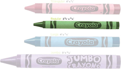 Crayons Bulk, 24 Crayon Packs with 24 Assorted Colors, School Supplies