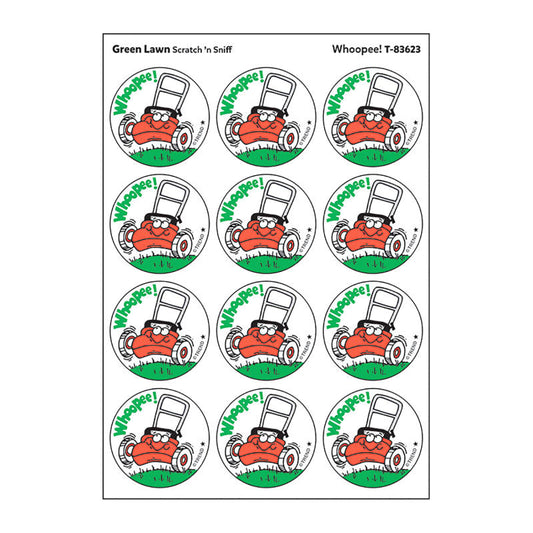 Whoopee!/Green Lawn Scented Stickers, Pack of 24