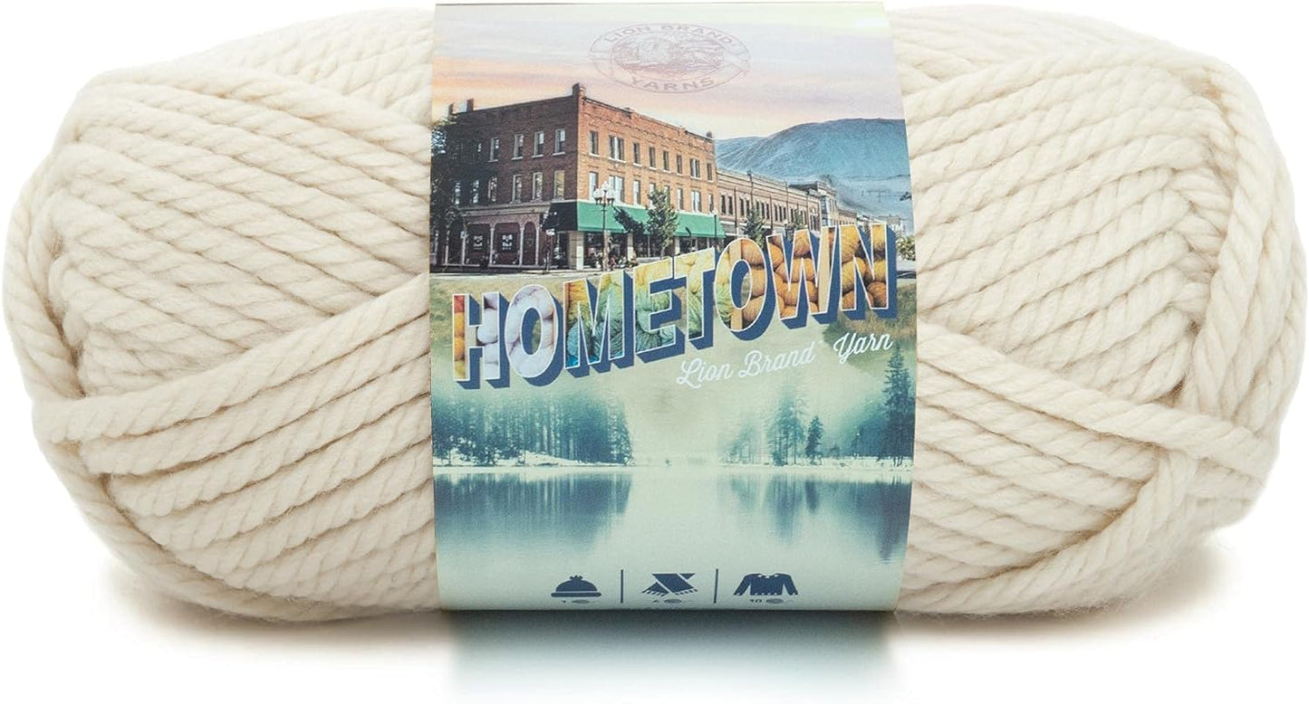 Hometown Yarn, Bulky Yarn, Yarn for Knitting and Crocheting, 1-Pack, Houston Cream