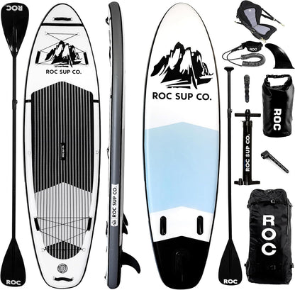 Inflatable Stand up Paddle Boards 10 Ft 6 in with Premium SUP Paddle Board Accessories, Wide Stable Design, Non-Slip Comfort Deck for Youth & Adults