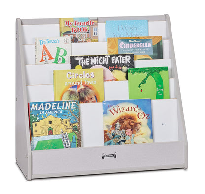 Rainbow Accents 3514JCWW000 Flushback Pick-A-Book Stand - Gray
