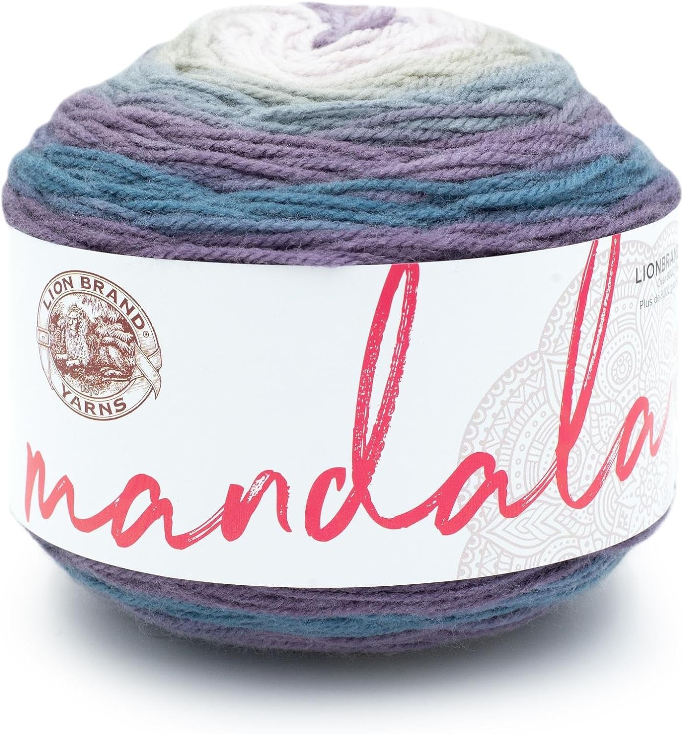 Mandala Yarn, Multicolor Yarn for Crocheting and Knitting, Craft Yarn, 1-Pack, Cupid