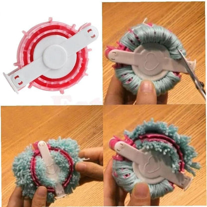 1Pc Heart Shape Pom Pom Maker Small Fluff Ball Weaver Knitting Craf Tool Sewing Accessories Household Beautiful Design