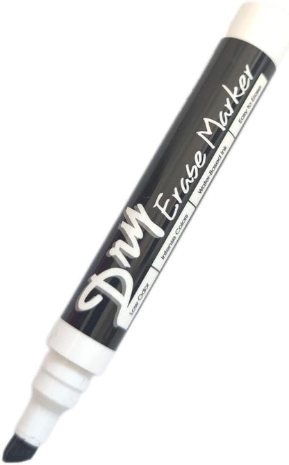 Black Dry Erase Markers Low Odor Chisel Tip Whiteboard Markers Pack of 10