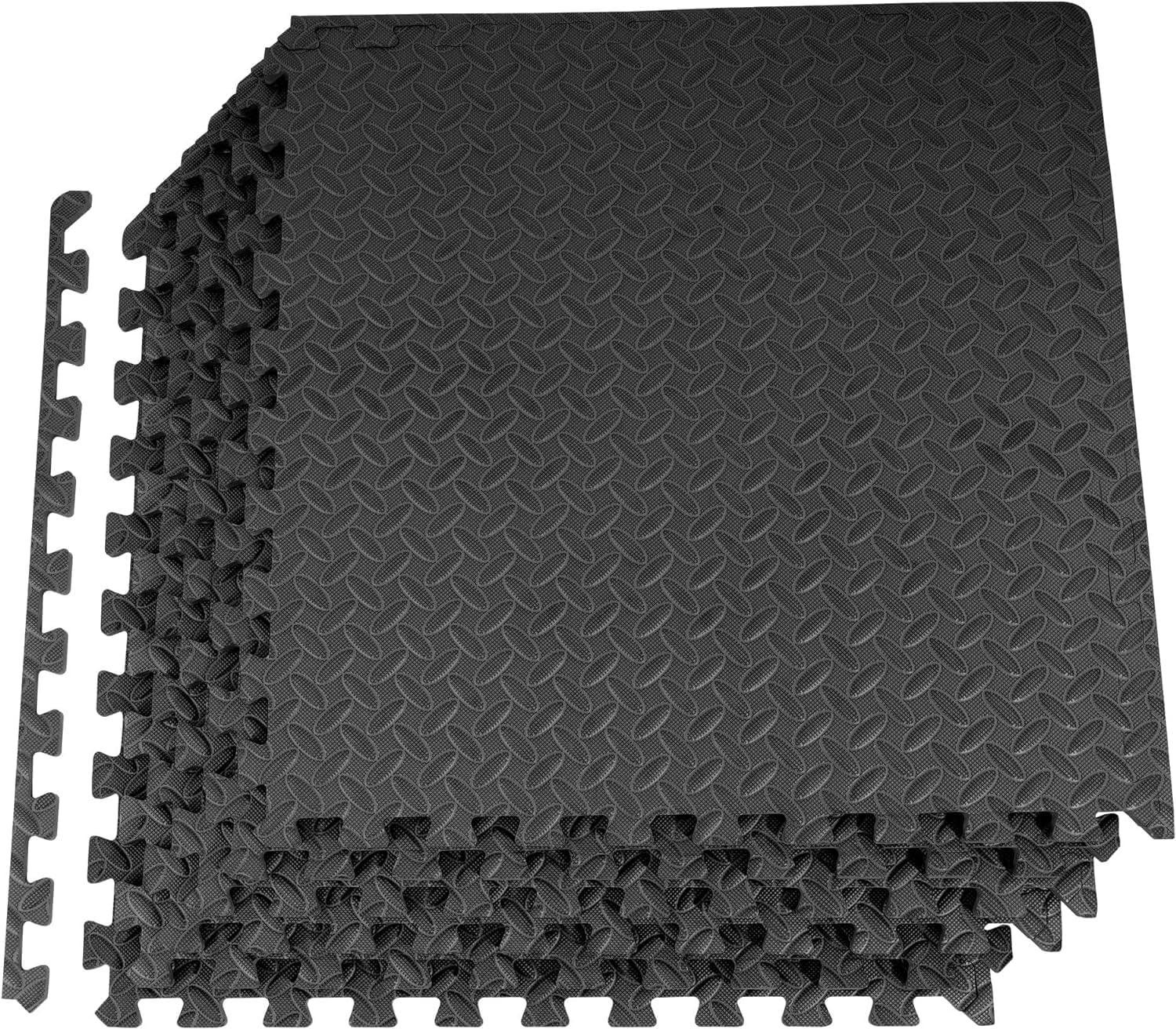 Puzzle Exercise Mat with EVA Foam Interlocking Tiles for MMA, Exercise, Gymnastics and Home Gym Protective Flooring, Multiple Sizes