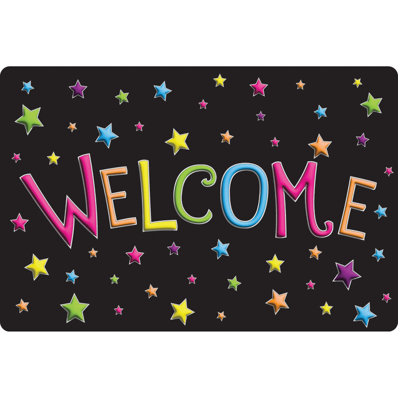 Smart Poly™, The Original Fun Mat™, Welcome Mat, 15.5" x 23.5", Stars, Welcome