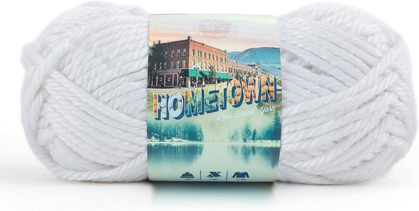 Hometown Yarn, Bulky Yarn, Yarn for Knitting and Crocheting, 1-Pack, Houston Cream