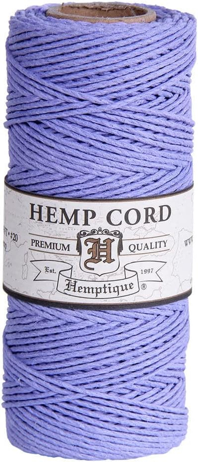 100% Hemp Cord Spool - 62.5 Meter Hemp String - Made with Love - No. 20 ~ 1Mm Cord Thread for Jewelry Making, Macrame, Scrapbooking, DIY, & More - White