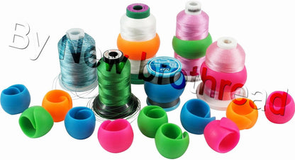 100Pcs Thread Spool Savers/Spool Huggers - Prevent Thread Tails from Unwinding - No Loose Ends for Sewing and Embroidery Machine Thread Spools