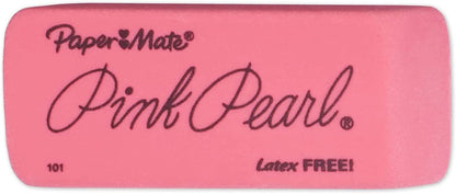 Erasers | Pink Pearl Large Erasers, 12 Count