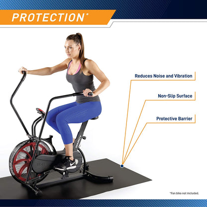 Fitness Equipment Mat and Floor Protector for Treadmills, Exercise Bikes, and Accessories