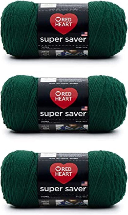 Super Saver White Yarn - 3 Pack of 198G/7Oz - Acrylic - 4 Medium (Worsted) - 364 Yards - Knitting/Crochet