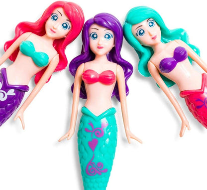 Fun Stuff  Spring and Summer 3 Piece Magical Mermaid Dolls, in Assorted Colors