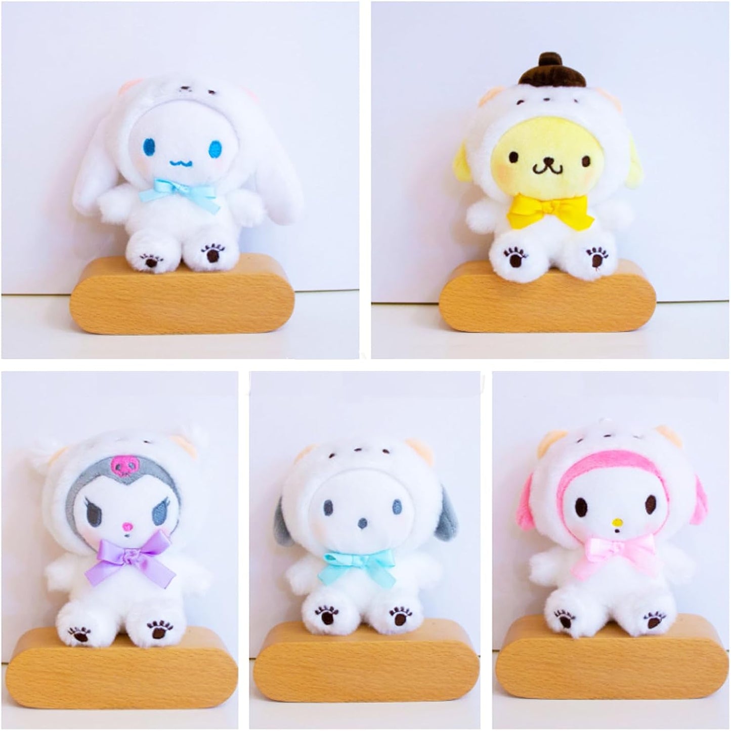 Cartoon Kawaii White Bear Cross-Dressing Series Plush,Soft Plush Doll Cute Soft Toys, Plush Pillow Stuffed Animals Toy Birthday Gifts for Girls Kids (C)