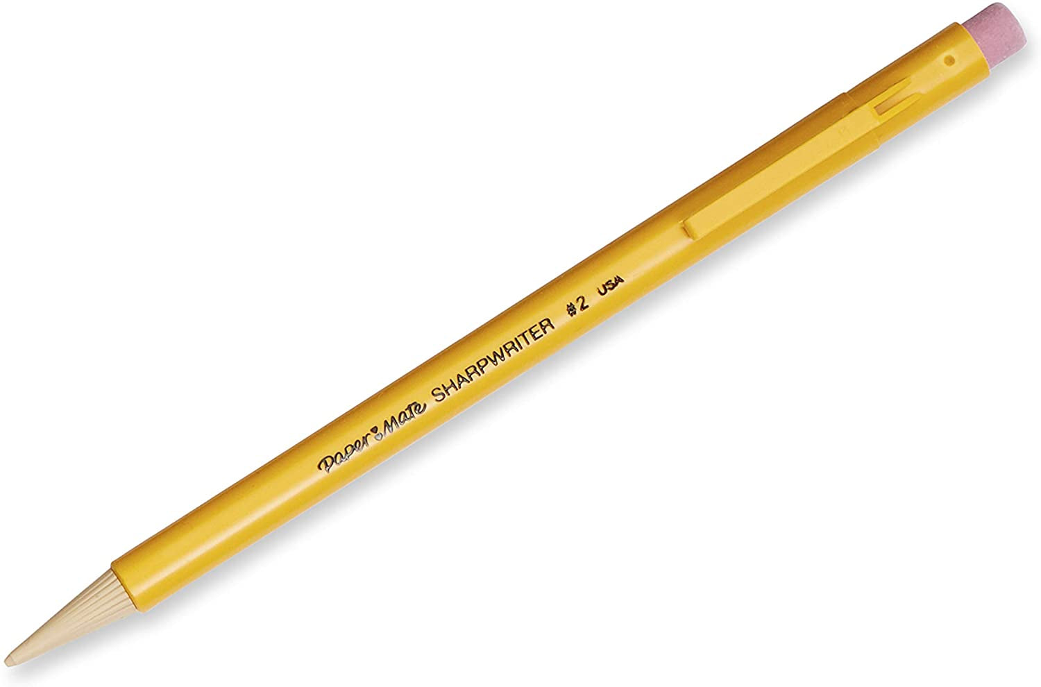 Sharpwriter Mechanical Pencils 0.7 Mm 2 Pencil Pencils for School Supplies, Yellow, 36 Count