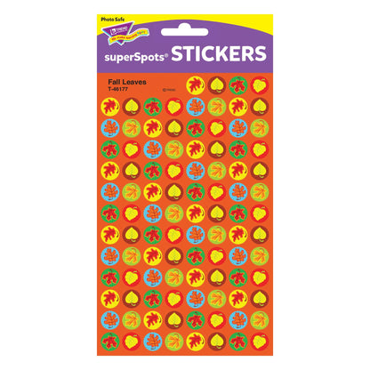 Fall Leaves superSpots® Stickers, 800 Per Pack, 6 Packs - Loomini