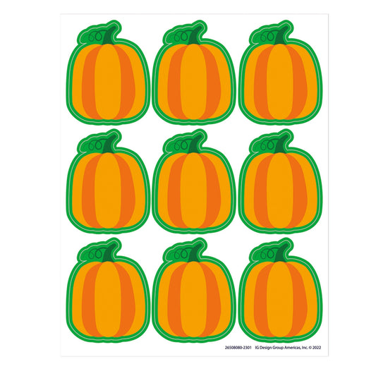 Fall Pumpkin Giant Stickers, 36 Per Pack, 12 Packs - Loomini