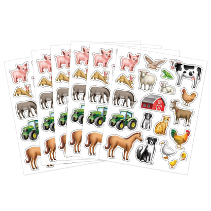 Farm Stickers, 120 Per Pack, 12 Packs - Loomini