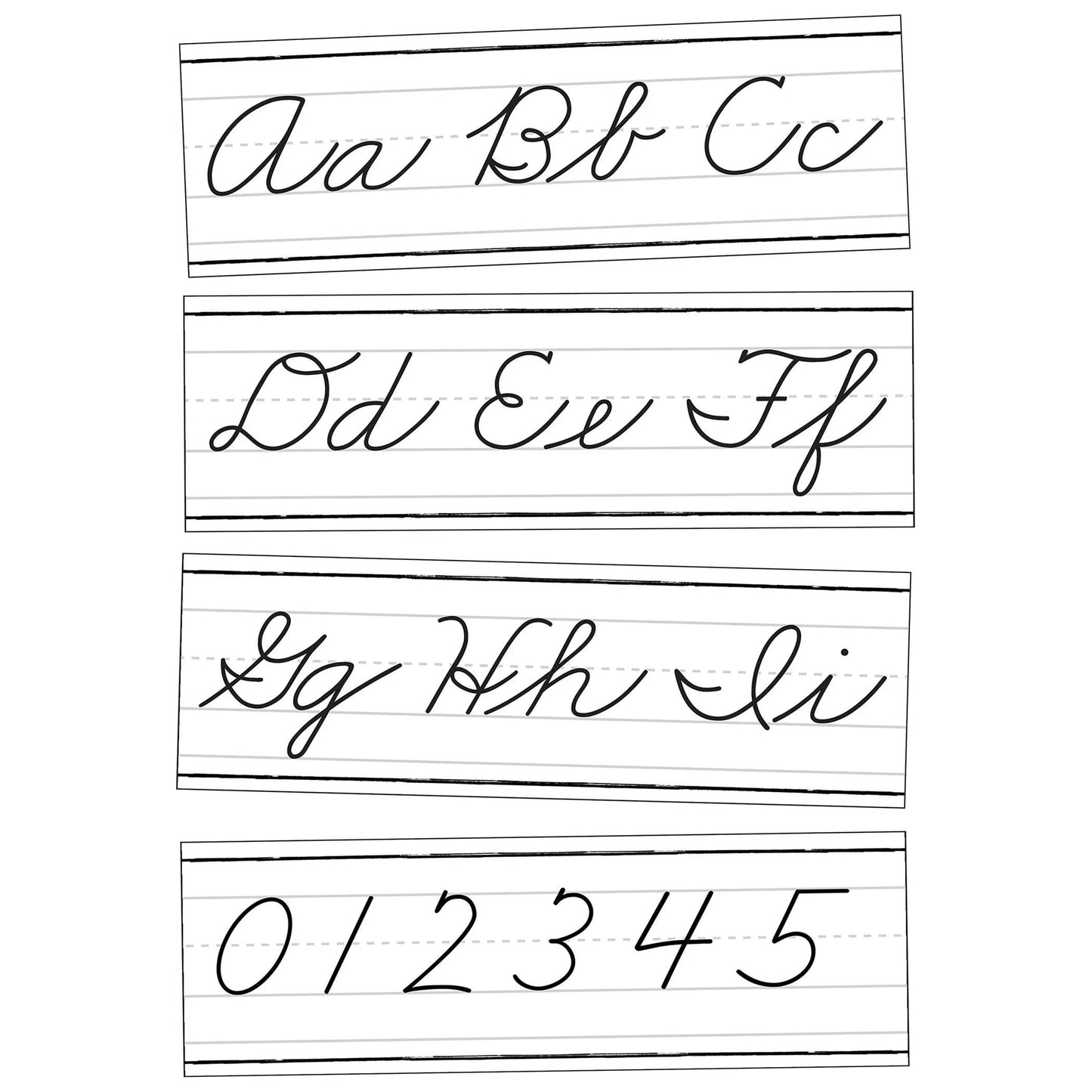 Farmhouse Alphabet Line: Cursive Bulletin Board Set Carson Dellosa Education