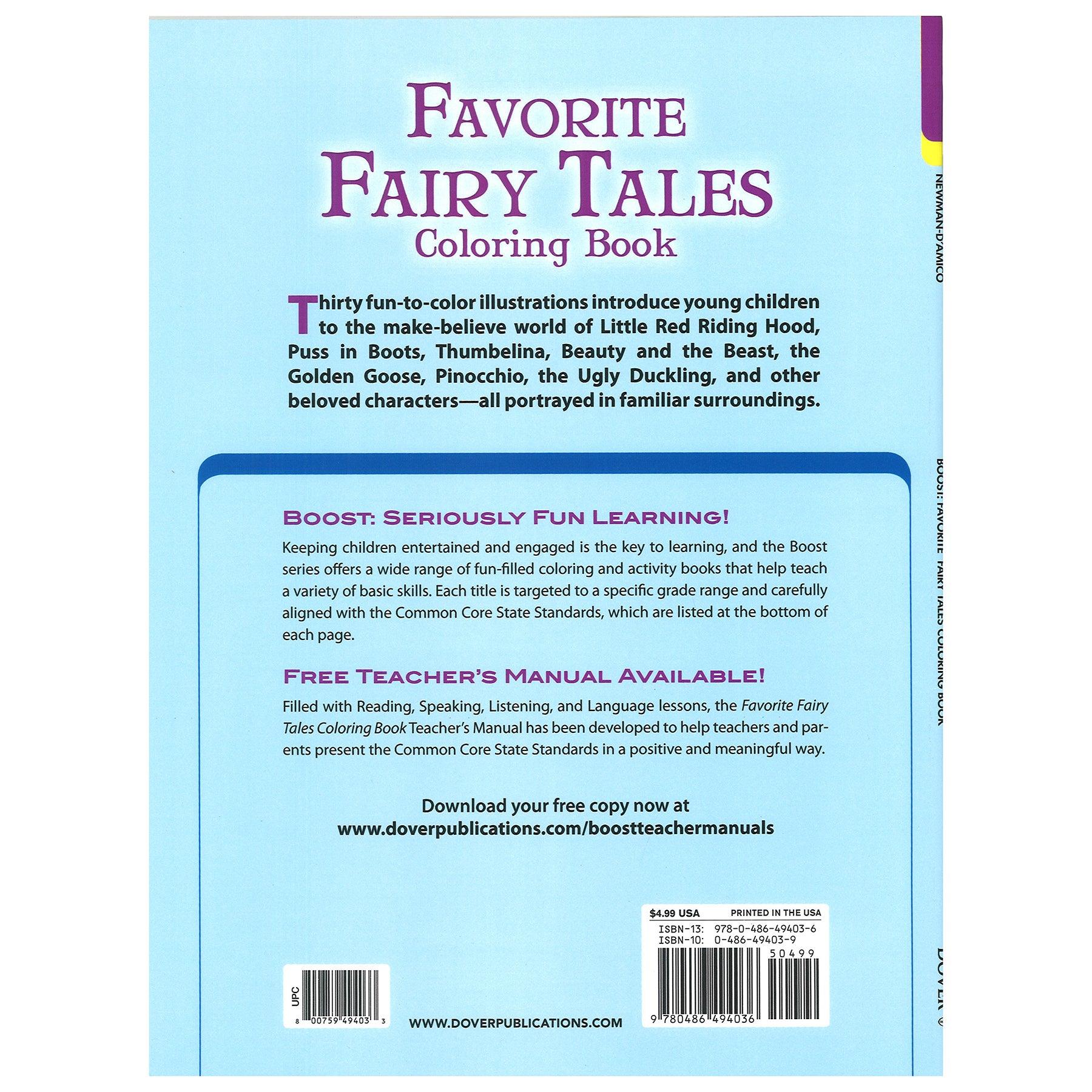 Favorite Fairy Tales Coloring Book, Pack of 6 - Loomini